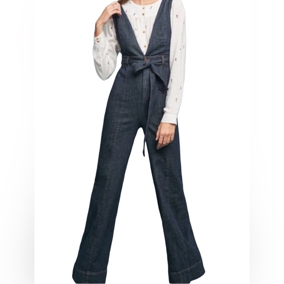 PILCRO AND THE LETTERPRESS BY ANTHROPOLOGIE WIDE LEG DENIM